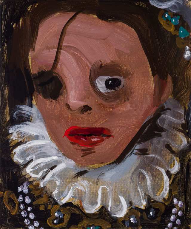 The one-eyed princess, acrylic on canvas